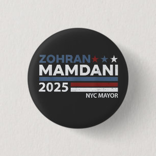 Zohran Mamdani Für NYC Bürgermeister USA Demokrate Button