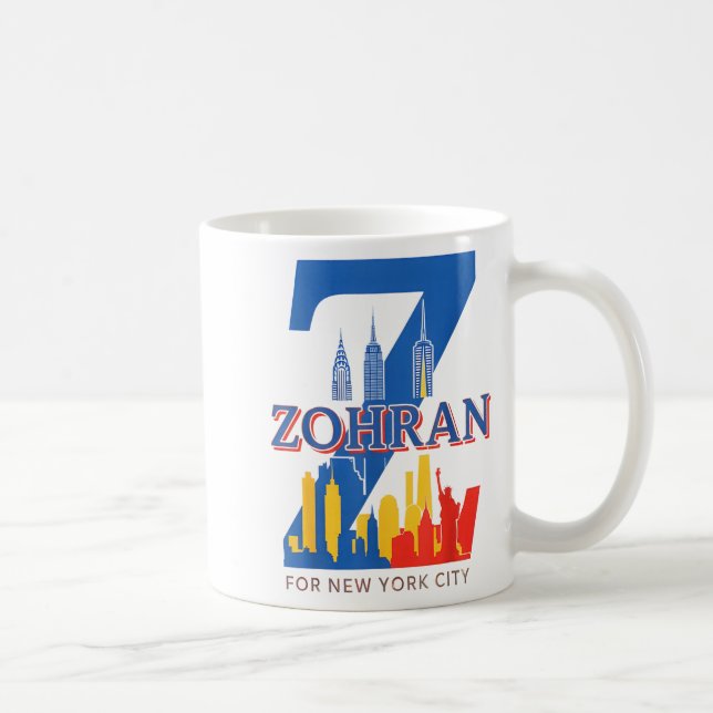 Zohran Mamdani  Kaffeetasse (Rechts)
