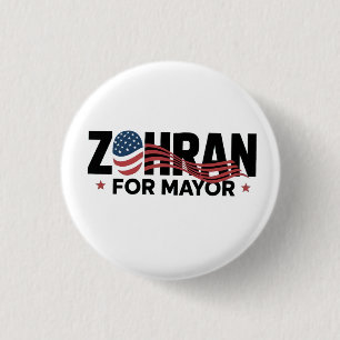 Zohran Mamdani NYC Bürgermeister Kandidat USA Button