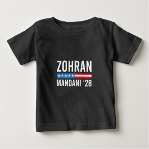 Zohran Mamdani NYC Bürgermeister Kandidat USA Flag Baby T-shirt