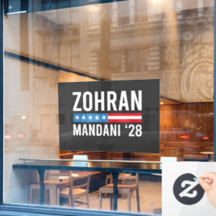 Zohran Mamdani NYC Bürgermeister Kandidat USA Flag Fensteraufkleber