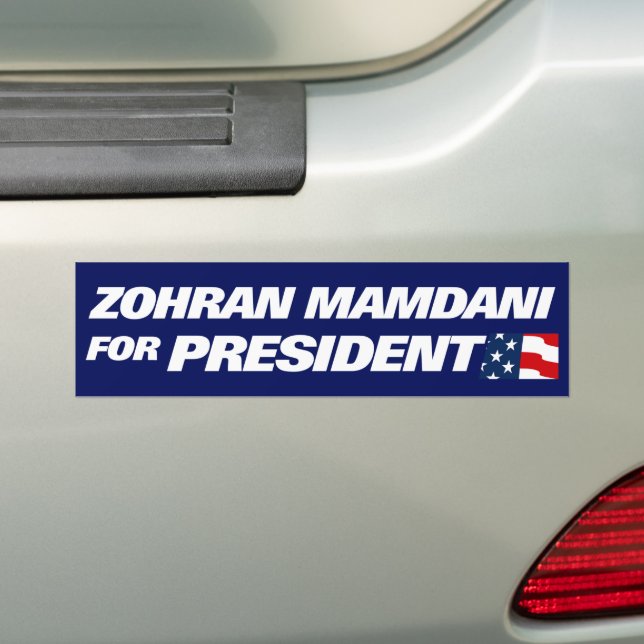Zohran Mamdani Präsident 2028 Autoaufkleber (Auf Auto)