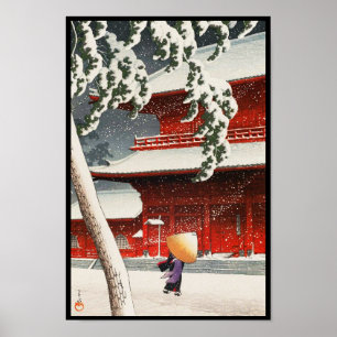 Zôjô-ji-Tempel in Shiba Twenty Views of Tokyo Poster