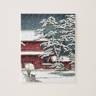 "Zojoji in Snow" von Kawase Hasui 川 瀬 巴