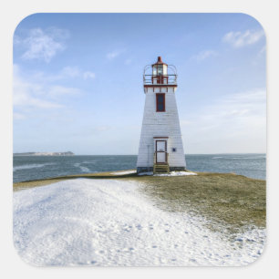 Zoll Arran Leuchtturm New-Brunswick Quadratischer Aufkleber