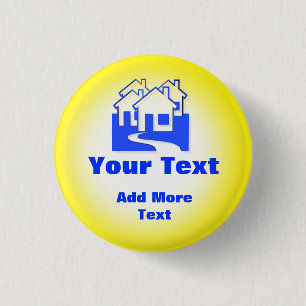 Zollämterrealtor-Knopf-Button Button