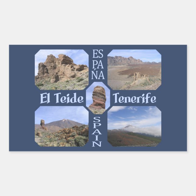 Zollaufkleber El Teide Rechteckiger Aufkleber (Vorderseite)