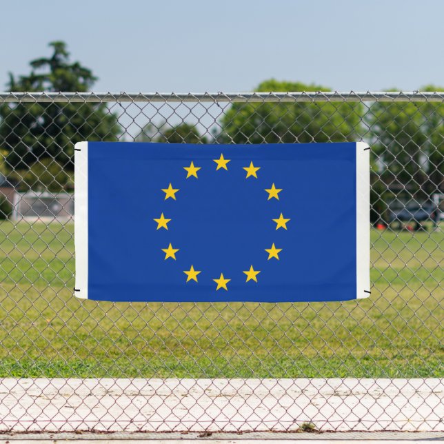 Zollbanner-Zeichen der EURO-Zone Banner (Insitu)