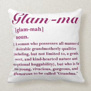 ZOLLBARE glamouröse Oma "Glam-ma" Kissen