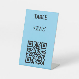 ZOLLBARER TABELLE QR CODESTAND FÜR RESTAURANTS SOCKELSCHILD