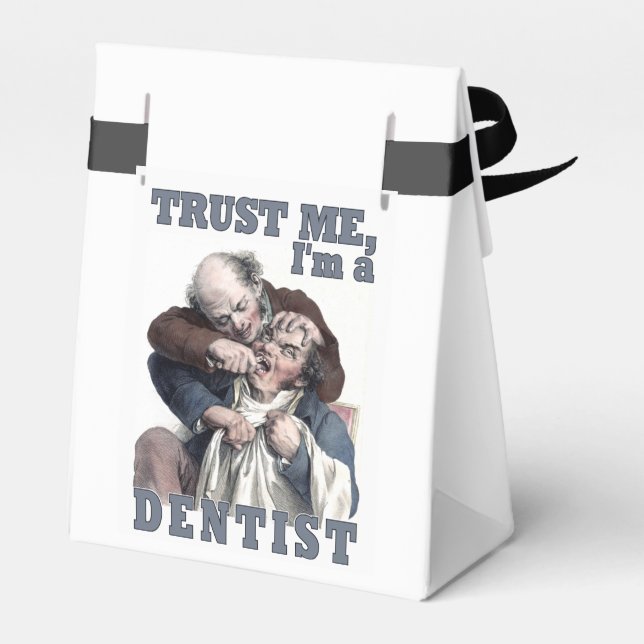 Zollbegehrensäcke für den DENTIST-Spaß Geschenkschachtel (Rückseite)