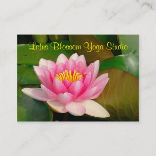 ZOLLBUS.CARD/GROSSER PINK LOTUS BLOSSOM VISITENKARTE