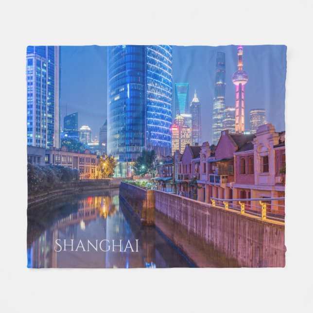 Zolldecke für Shanghai Financial District Fleecedecke (Vorderseite (Horizontal))