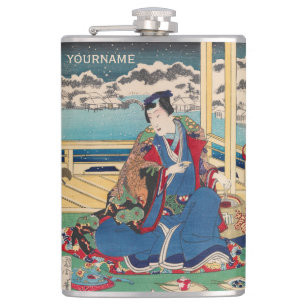 Zollfahne japanischer Kunst Flachmann