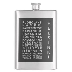 Zollformblatt Helsinki Metro Scroll Flachmann