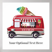 Zollformposter für Eiscreme Truck