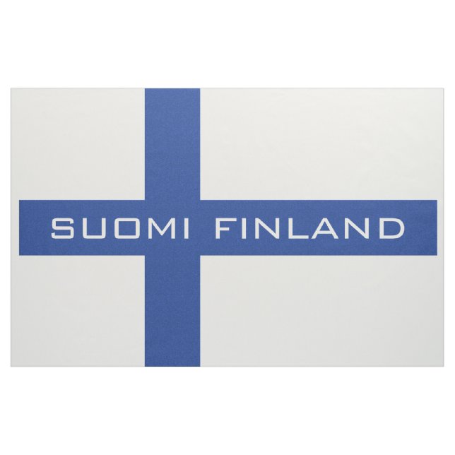 Zollgewebe unter finnischer Flagge Stoff (Yard (91,4 cm))
