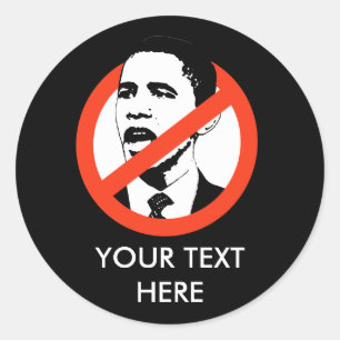 ZOLLISIERTE OBAMA-SLOGANE RUNDER AUFKLEBER