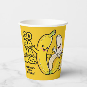 Zollkodex für niedliche Bananen Pappbecher