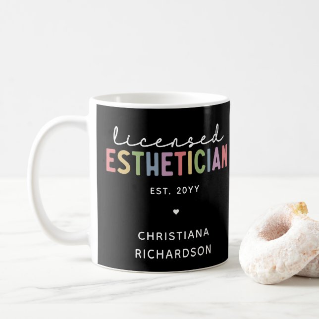 Zolllizenzierter Kosmetologe Kaffeetasse (Mit Donut)