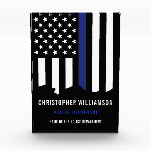 Zollpolizei Thin Blue Line Polizei Fotoblock