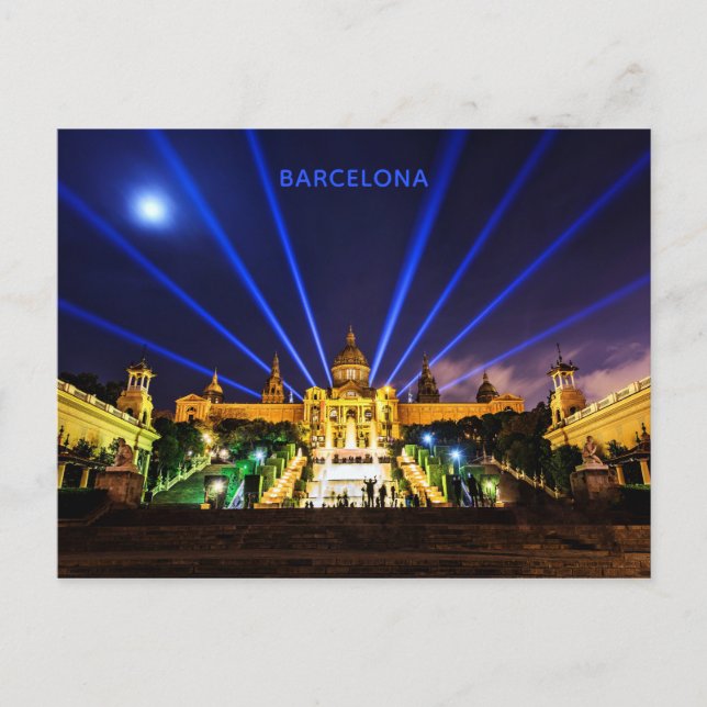Zollpostkarte Barcelona Postkarte (Vorderseite)