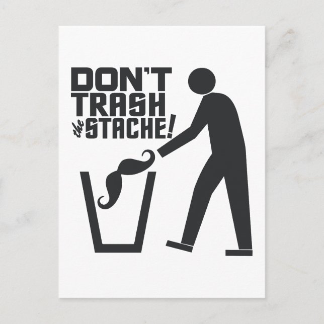 Zollpostkarte für Trash Stache Postkarte (Vorderseite)