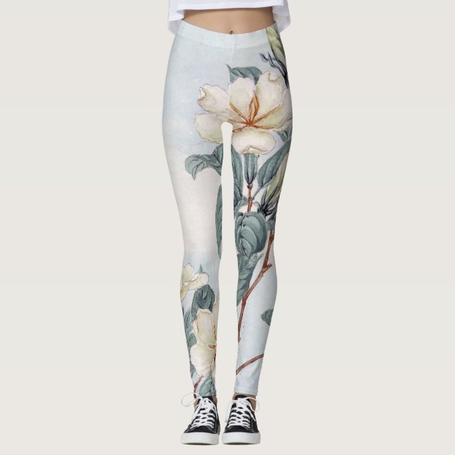 Zollrechtliche Leggings JAPANISCHE BLUME (Vorderseite)