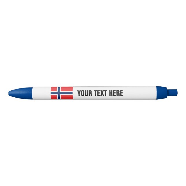 Zollschachteln mit norwegischer Flagge Kugelschreiber (Vorderseite)