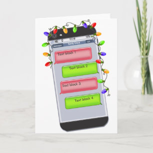 ZOLLSTÄNDIGE Weihnachts-Text-Begrüßung Feiertagskarte