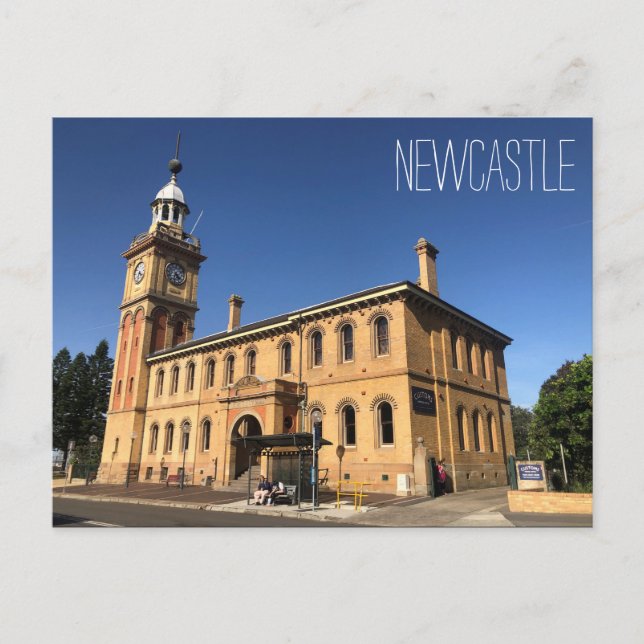 Zollstelle Newcastle Postkarte (Vorderseite)