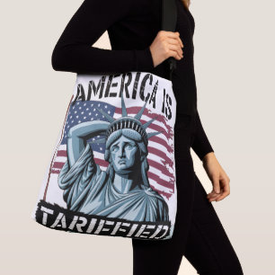 Zolltarif Kichert – Amerikas Satirische Aussage Tragetaschen Mit Langen Trägern