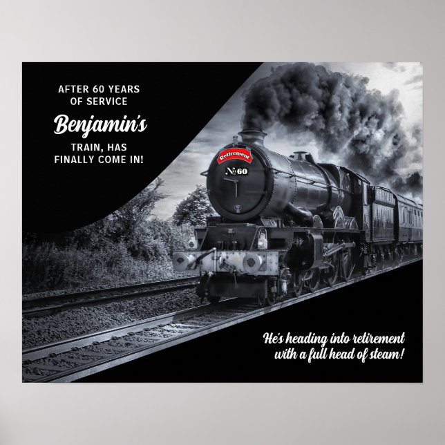 Zolltarifliche Bahnausleihung Nr. 60 Zugplakat Poster (Vorne)
