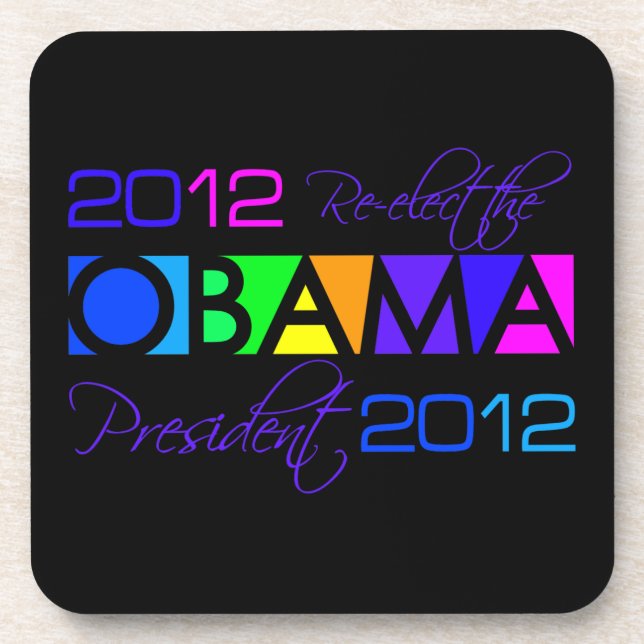 Zolltarifliche Untersetzer von OBAMA 2012 (Vorderseite)