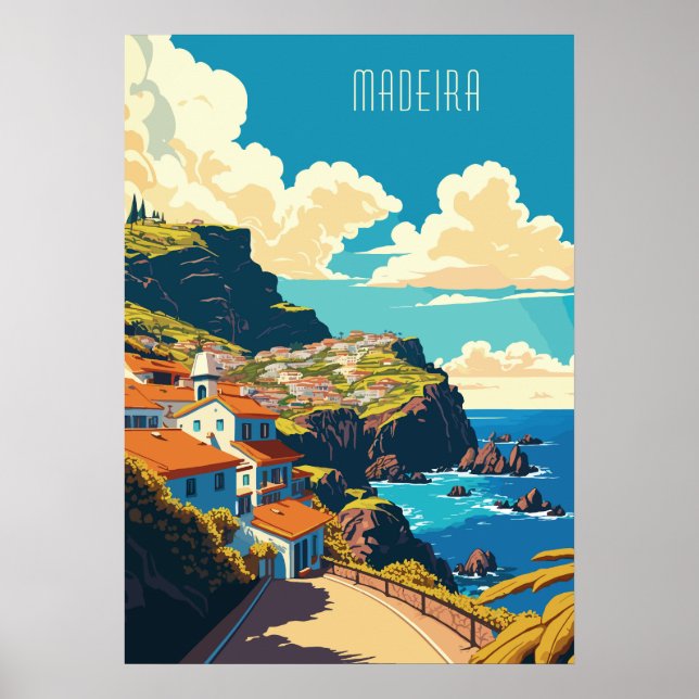 Zolltariflicher Text Madeira Portugal Poster (Vorne)