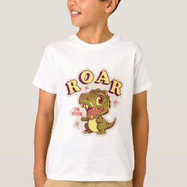 ZOLLTE DINOSAUR GEBURTSTAG KIDS ROAR I BM VIER T-Shirt