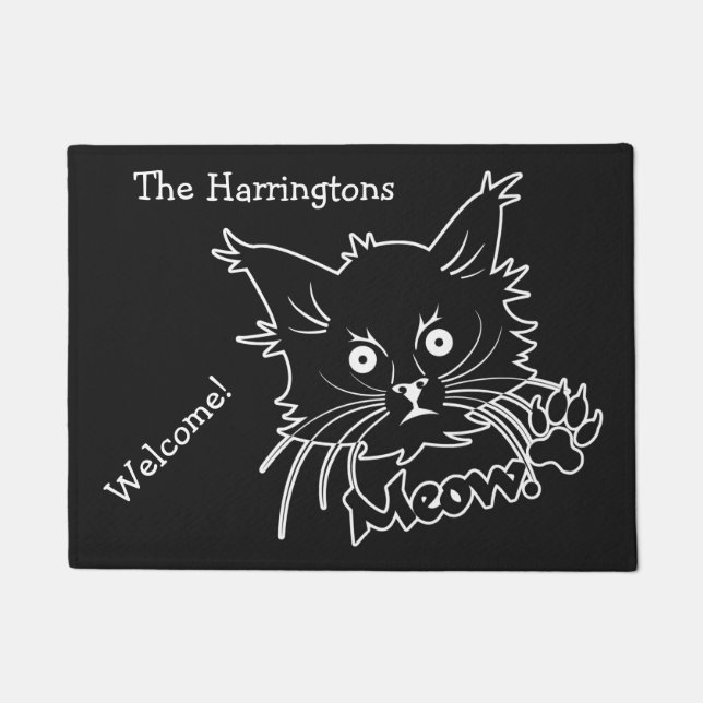 Zolltür-Matten der Black Cat Fußmatte (Vorderseite)