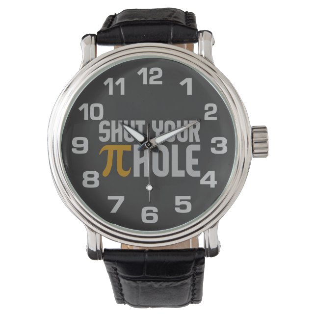 Zolluhren "Pie (pi) Hole" Armbanduhr (Vorderseite)