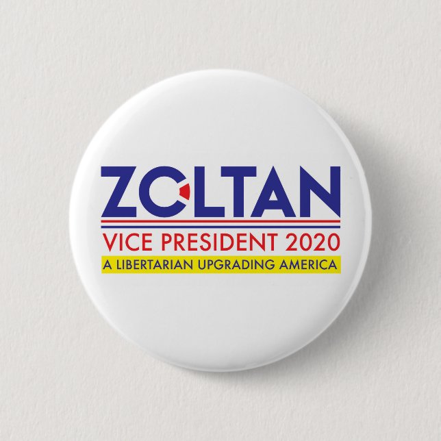 Zoltan Istvan VP 2020 Button (Vorderseite)