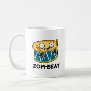 Zom beat Funny Halloween Zombie Drum Pun Kaffeetasse