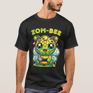 Zom Bee Niedlich Creepy Zombie Bee Funny Spooky Ha T-Shirt