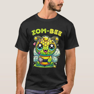 Zom Bee Niedlich Creepy Zombie Bee Funny Spooky Ha T-Shirt