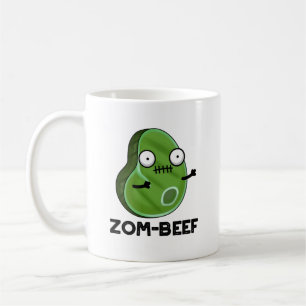 Zom-beef Funny Halloween Zombie Meat Pun Kaffeetasse