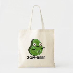 Zom-beef Funny Halloween Zombie Meat Pun Tragetasche