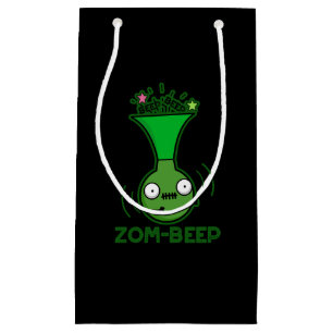 Zom-beep Funny Zombie Honker Pun Dark BG Kleine Geschenktüte