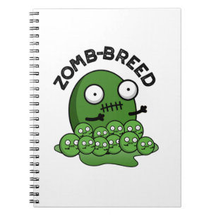Zom breed Funny Halloween Zombie Breed Pun Notizblock
