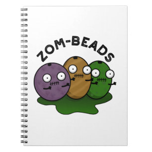 Zom-Perlen Funny Halloween Zombie Beads Pun Notizblock