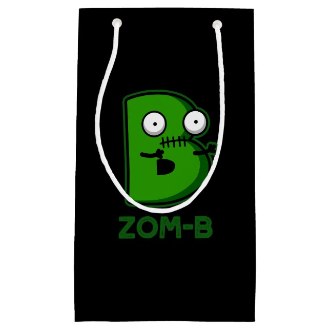 Zomb-b Funny Halloween Zombie Alphabet B Pub Kleine Geschenktüte (Vorderseite)