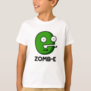 Zomb-E Funny Halloween Zombie Alphabet Pun T-Shirt