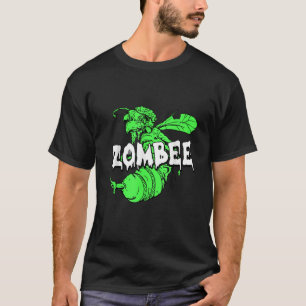 Zombee Lustiges Halloween-Kostüm Coole Biene Zombi T-Shirt